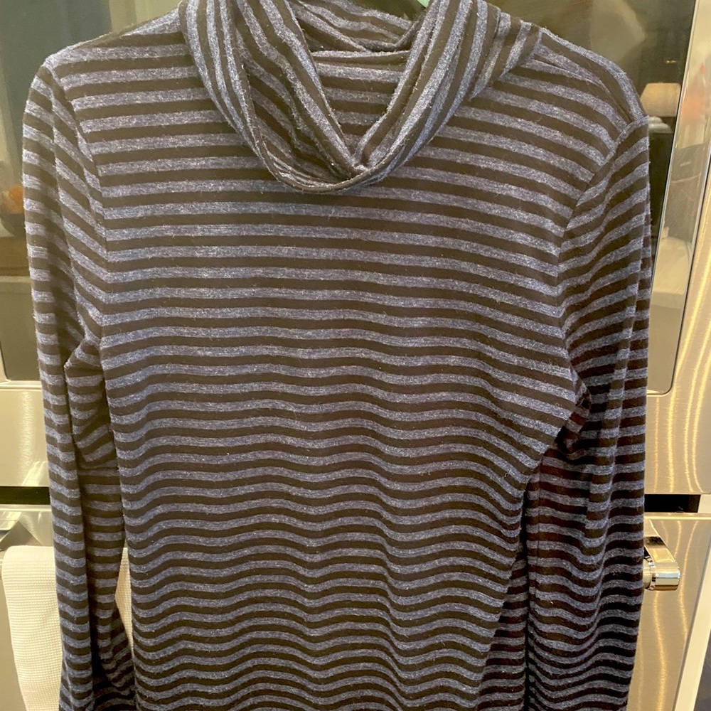 Black and Blue Striped Cabi top